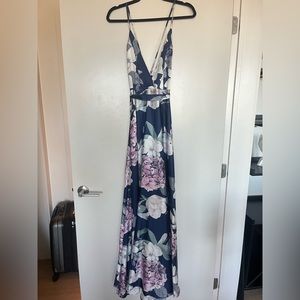 Hello Molly Navy Floral Maxi Dress (AUS 10, Us 6)